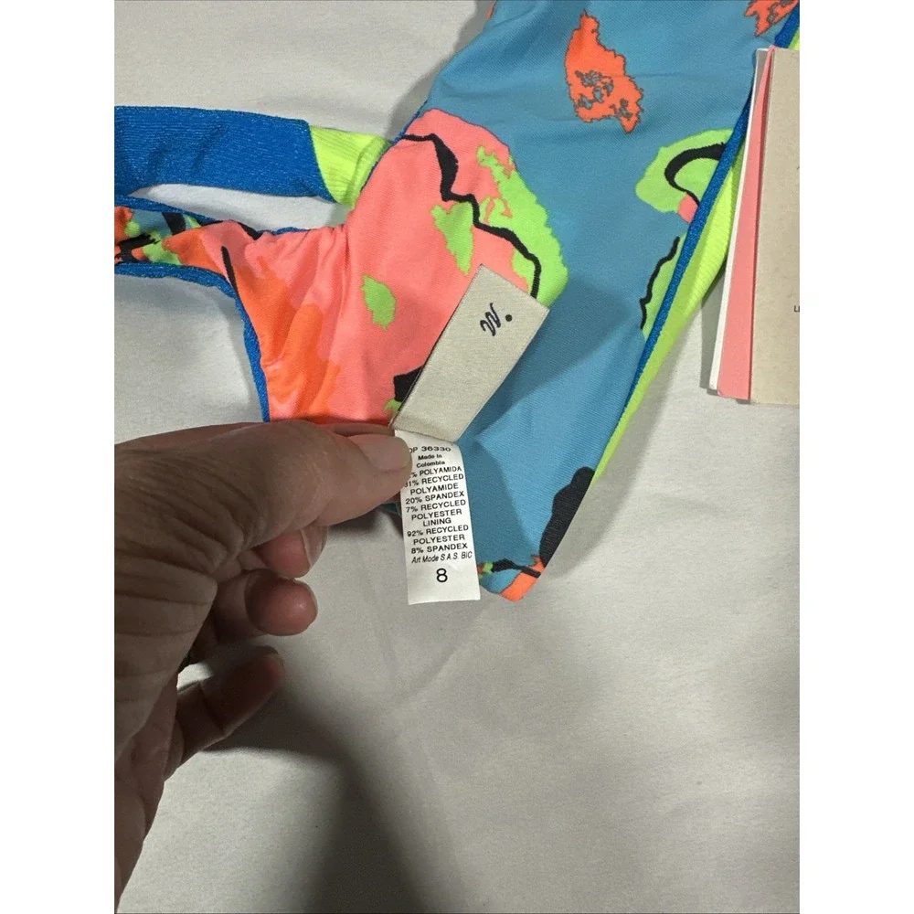 NWT Maaji [ Girls Sz 8 ] 3-Way Iceland Reversible Bikini TOP‎ ONLY #U1288